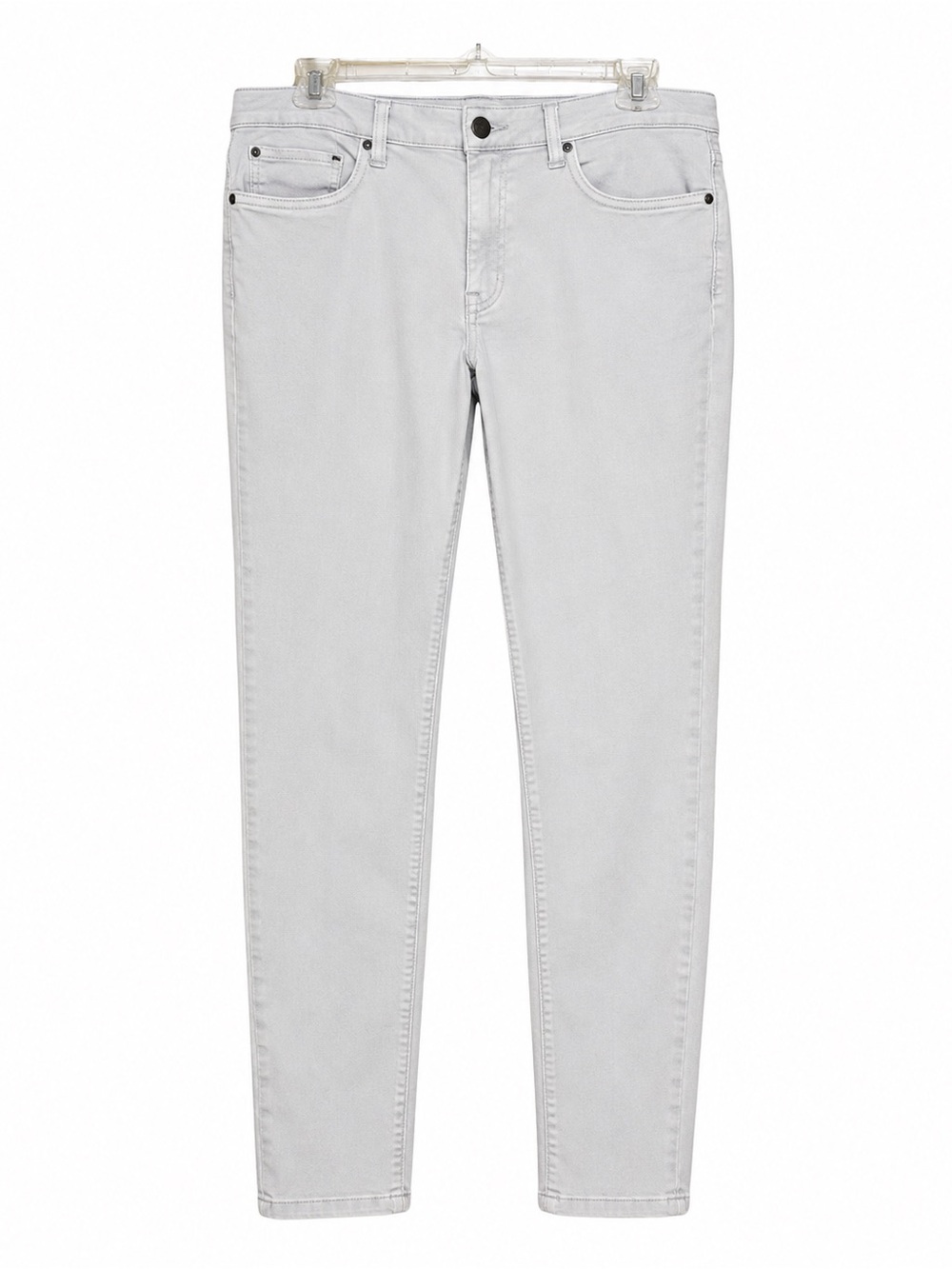 Tahari Men’s Light Gray Stretch Pants 30x30. Slim Straight
